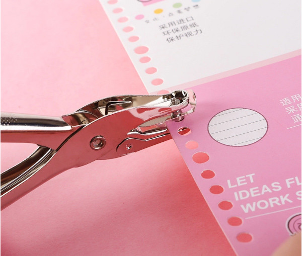 School Office Metal Single Hand Single Hole Scrapbooking Paper Hole Punch