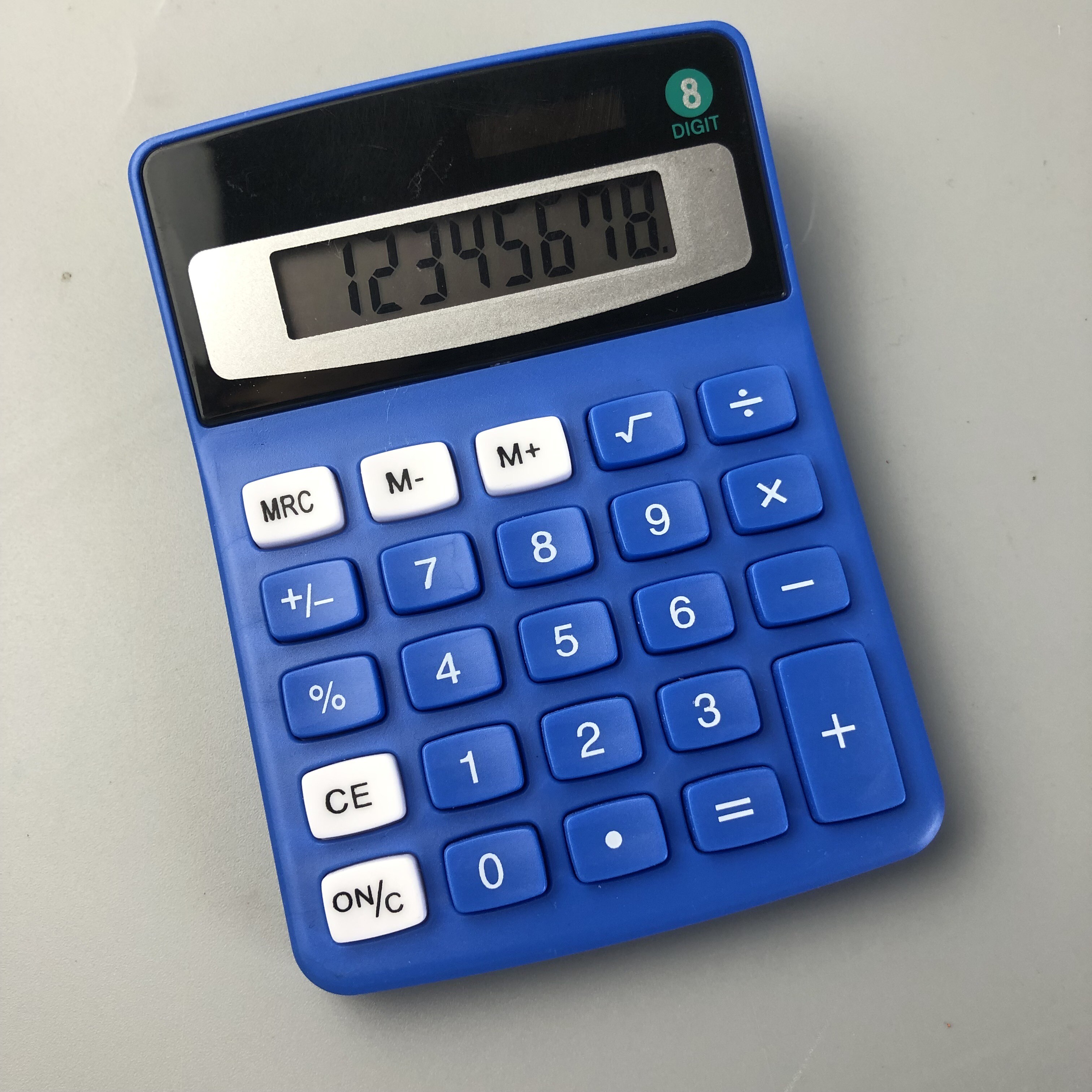 Colour 8 Digits Display Solar Calculator For Student School Office