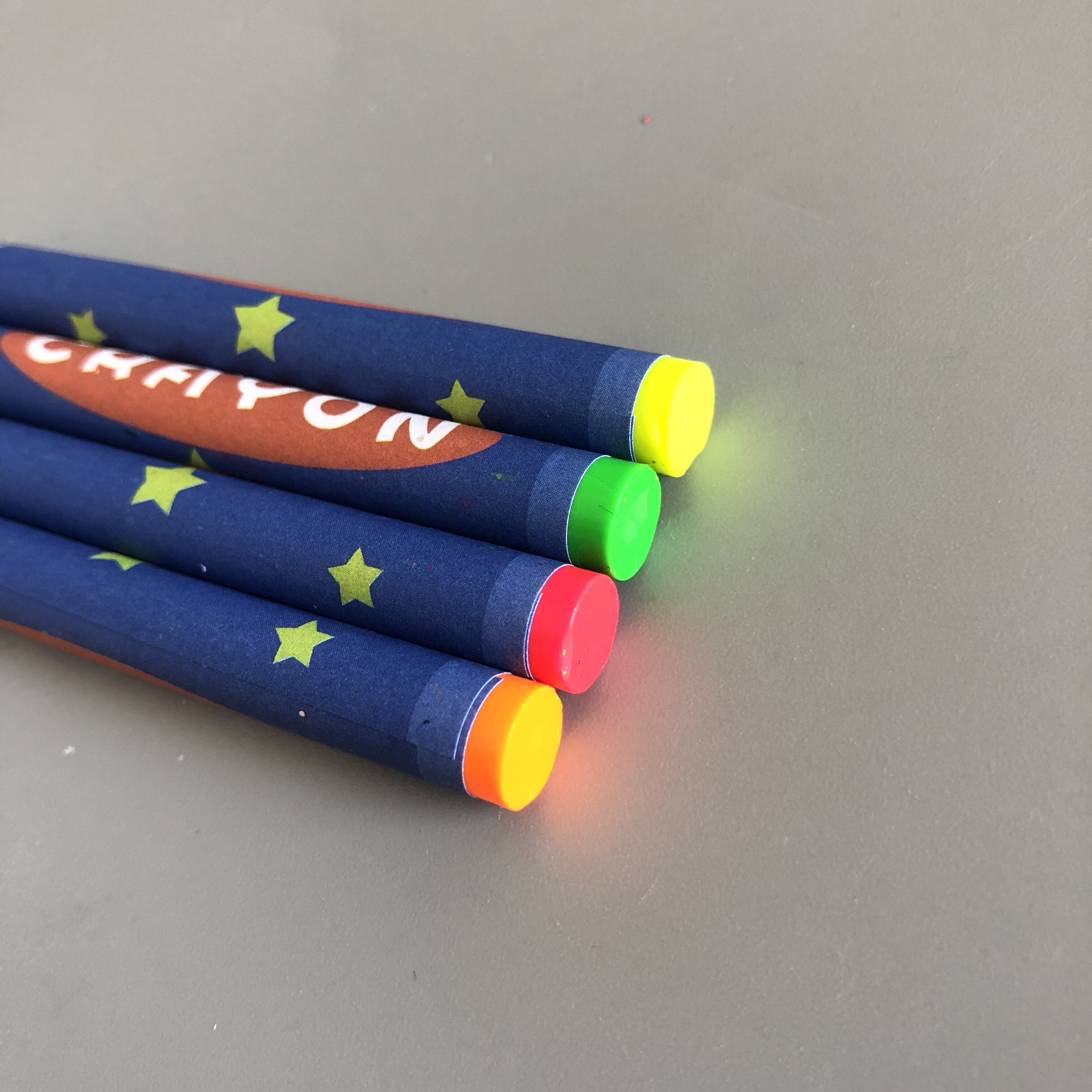9cm Kids Paint Fluorescence Crayons with Custom Colors Boxs