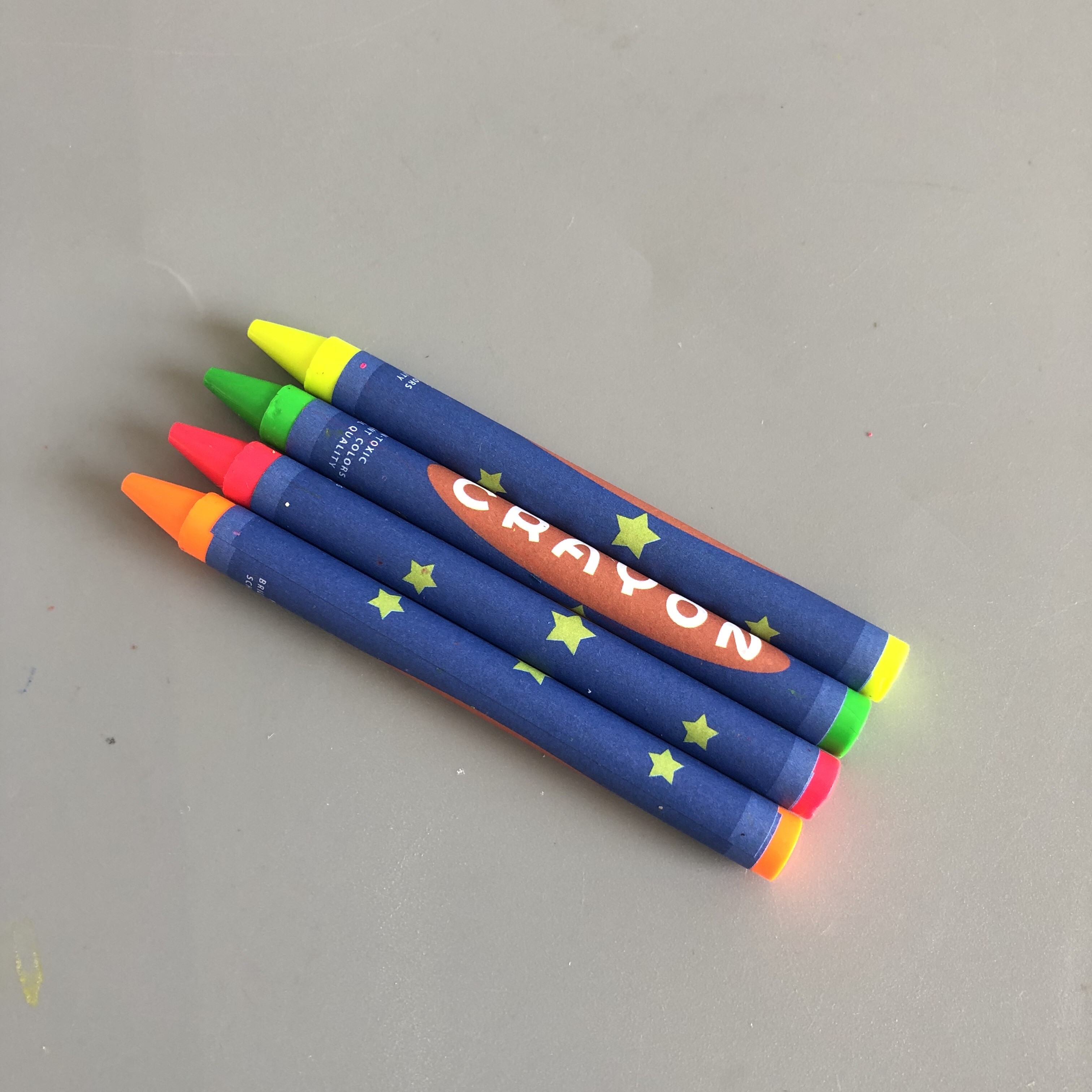 9cm Kids Paint Fluorescence Crayons with Custom Colors Boxs