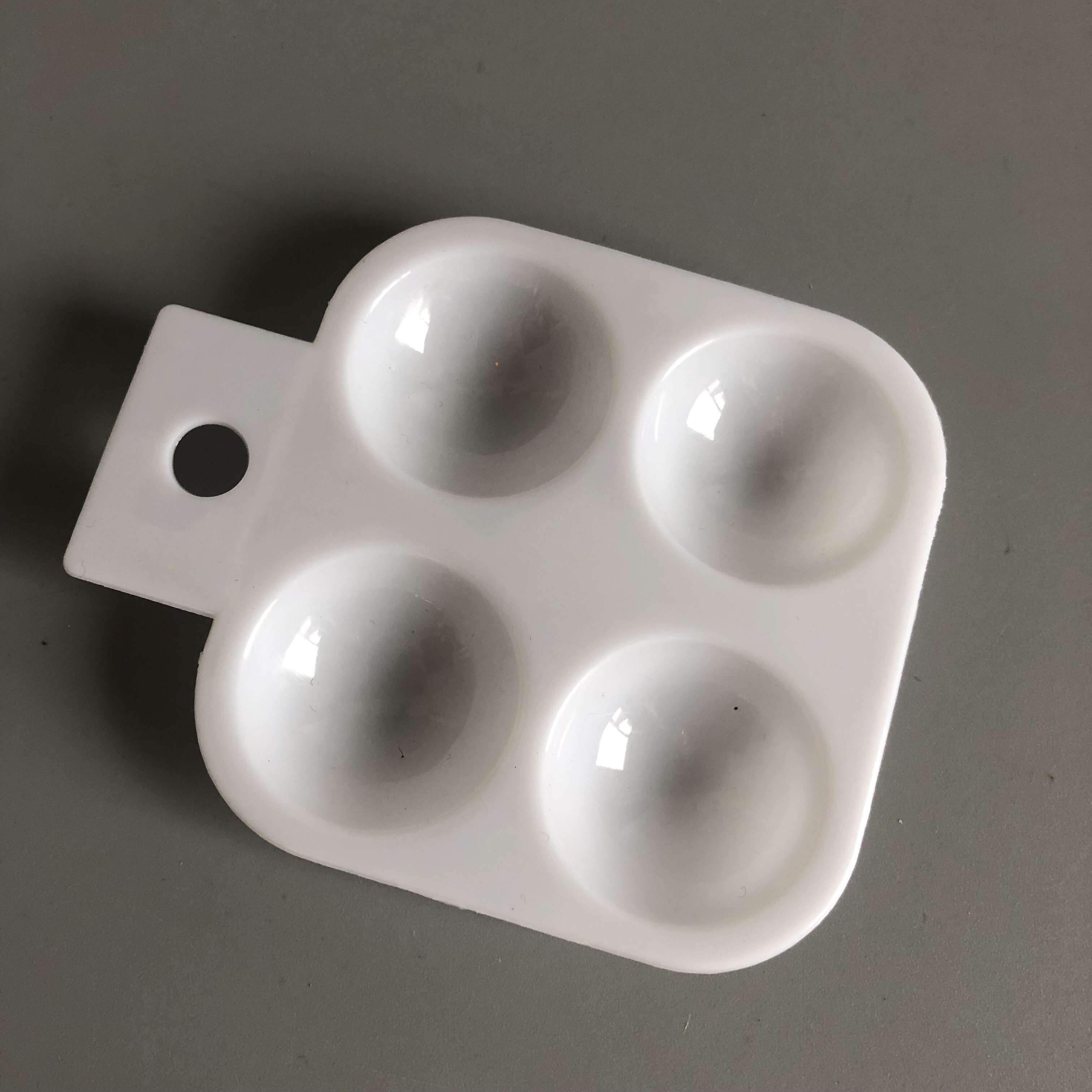 4-6 Rectangle Round Corner Plastic Artist Paint Palette for Watercolor Oil Painting