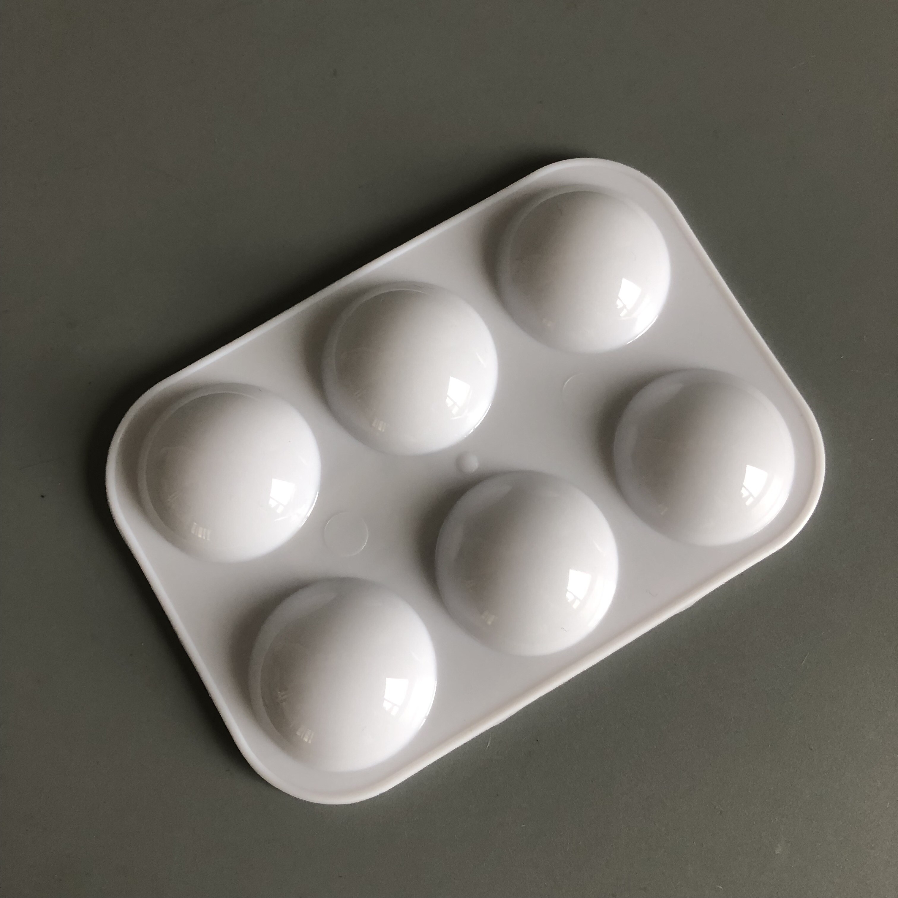 4-6 Rectangle Round Corner Plastic Artist Paint Palette for Watercolor Oil Painting